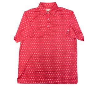 Donald Ross Sportswear Canadian Leaf Red Golf Polo Men’s Size Medium